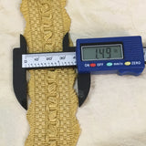 green gold antique vintage french passementerie trim upholstery ribbon picot