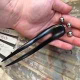 Antique Victorian Black Horn Hair Comb