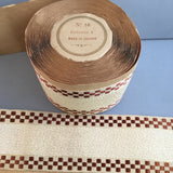 victorian civil war brown cream ivory grosgrain raffia millinery ribbon trim hat bonnet