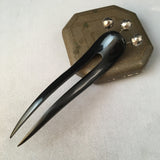 Antique Victorian Black Horn Hair Comb