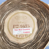 antique edwardian titanic french grosgrain raffia ribbon millinery purple cream