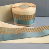 antique french titanic edwardian ribbon light blue cream grosgrain