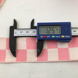 wide pink white checker checked gingham ribbon