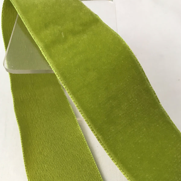 Moss green velvet ribbon - Lace To Love