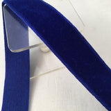 Vintage Royal Blue 7/8” Satin Backed Velvet Ribbon