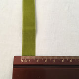 Vintage Chartreuse Green 5/8” Satin Backed Velvet Ribbon
